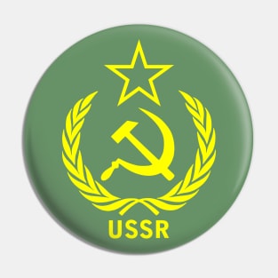 Hammer sickle vine leaf yellow Pin