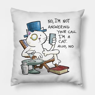 Dapper Cat - Nil by mouth Pillow