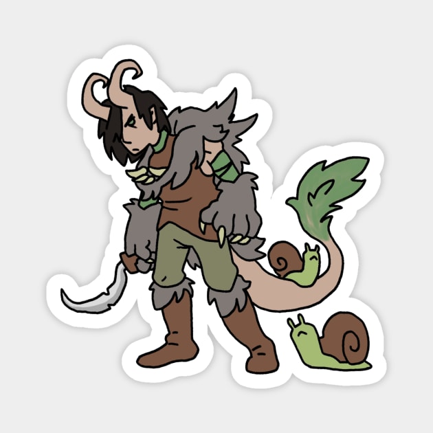 Tiefling Druid Magnet by NathanBenich