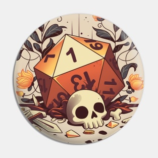 Fatal Roll - Role Player Skeleton Pin