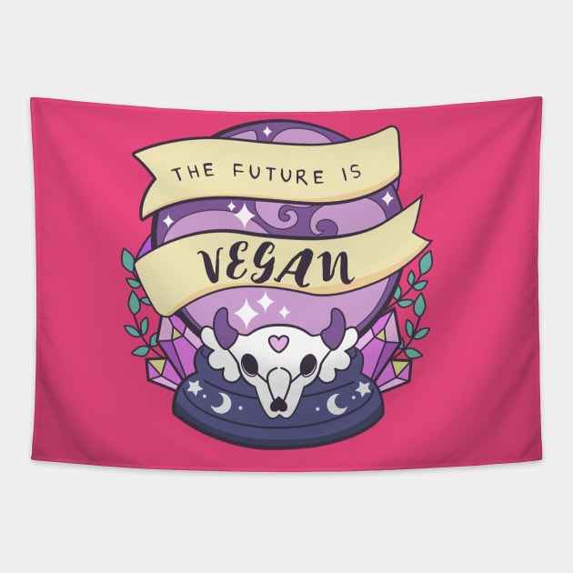 The future is Vegan Tapestry by BubblegumGoat