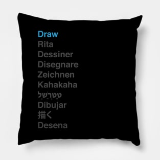 Draw translation Pillow