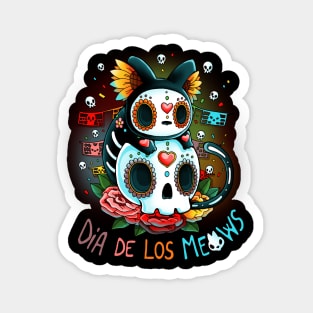 Dia De Los Meows Magnet