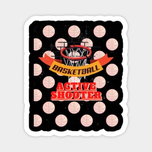 Active Shooter Basketball Magnet