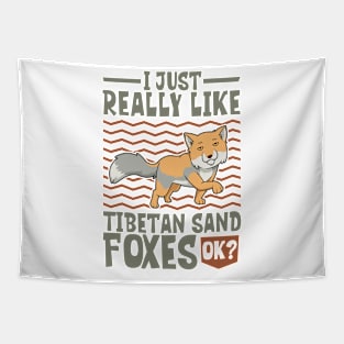 I just really love Tibetan Sand Foxes Tapestry