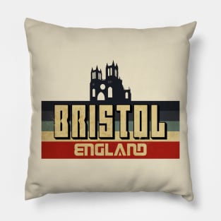 Bristol England Vintage Pillow