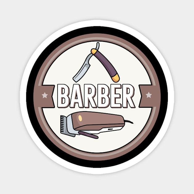 Barber Magnet by maxcode