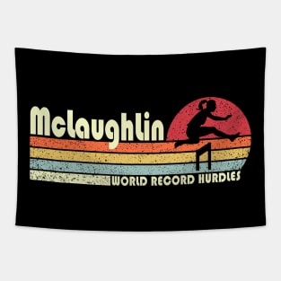 Vintage Mclaughlin US Hurdling Team New World Record Hurdles Tapestry