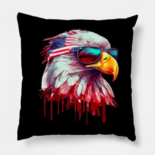 American Eagle 4th of July independence day Pillow