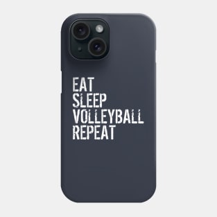 EAT SLEEP VOLLEYBALL REPEAT funny vintage retro Phone Case