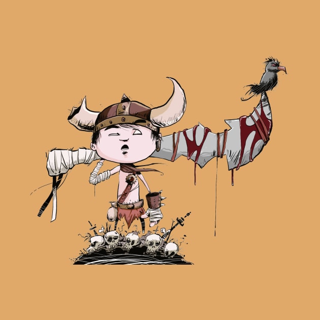 Little barbarian by Rickdraws