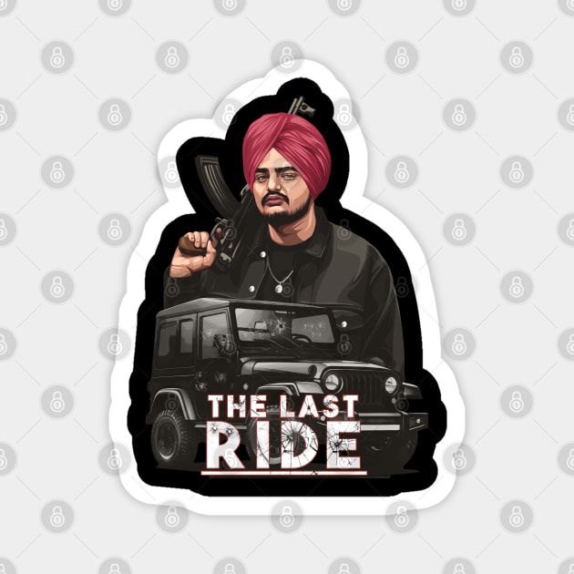 Sidhu Moose Wala: The Last Ride Design Magnet by ShoppyBubble