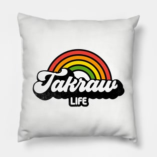 Groovy Rainbow Takraw Life Pillow