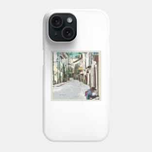 Street in La Collobrières in the south of France, le Provence Phone Case