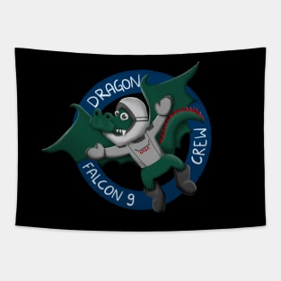 Falcon 9 Dragon Crew Kids Design Tapestry