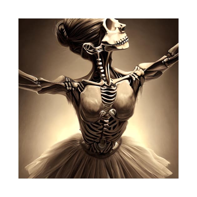 Ballet Skeleton Gothic Dancing Ballet by ShopSunday