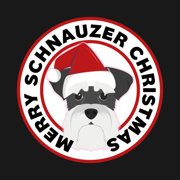 Disover Merry Christmas Schnauzer - Schnauzer - T-Shirt