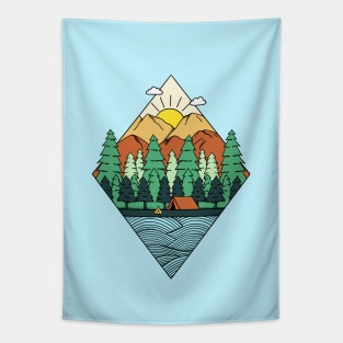 Mountains Diamond Tapestry