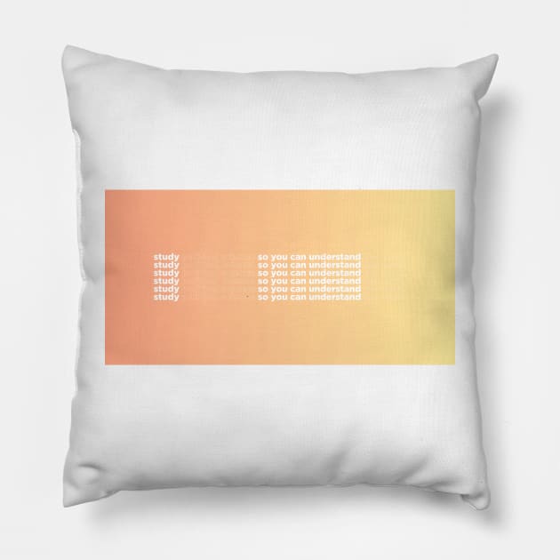 Study political science to understand the news. Pillow by LaVolpeDesign