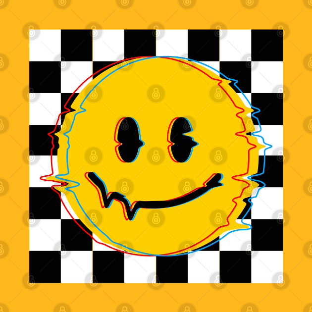 70s Vintage Smiley Glitch by machmigo