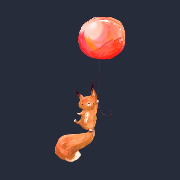 Balloon Squirrel by EveFarb