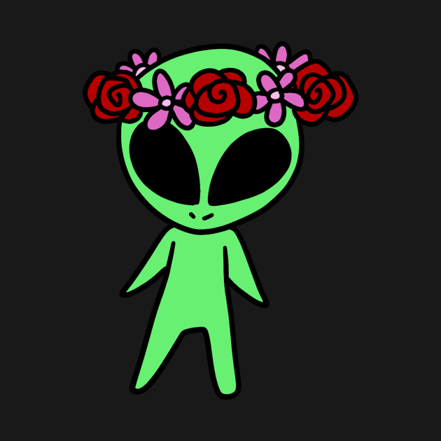 Flower Crown Alien by saradaboru