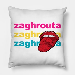 Zaghrouta Ululation Meme Trendy Gift Tongue Trill Pillow