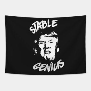Stable Genius Trump Punk Rock Tapestry