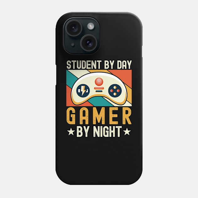 Student By Day Gamer By Night For Gamers Phone Case by ARTBYHM