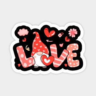 Gnome Love Valentine Day Magnet