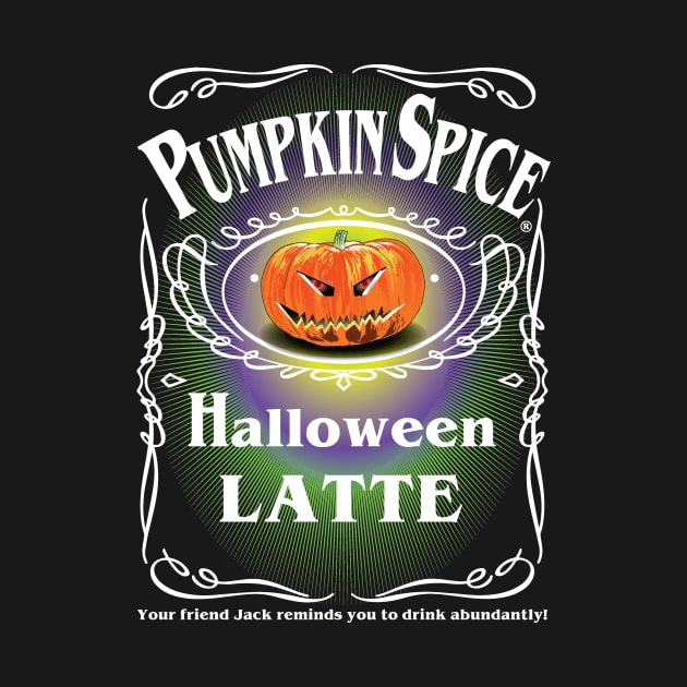 PUMPKIN SPICE HALLOWEEN LATTE by KARMADESIGNER T-SHIRT SHOP