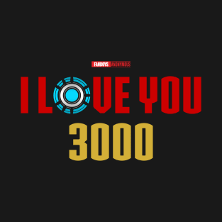 I Love You 3000 v5 (red gold flat) T-Shirt