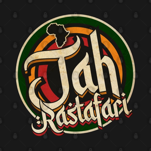 Jah Rastafari Vintage Tribute by CTShirts