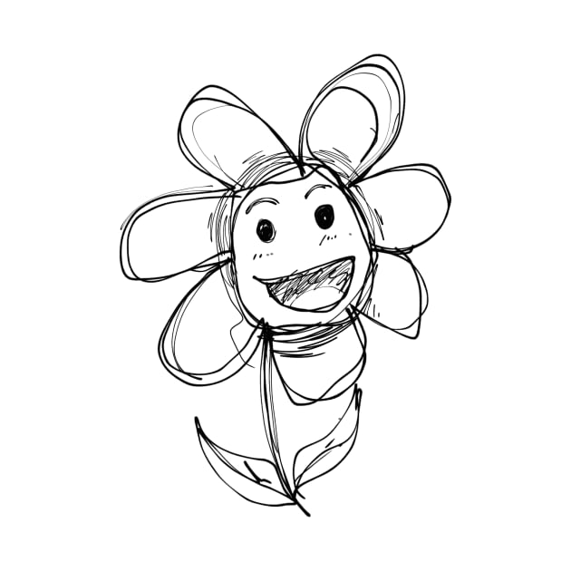 Smile flower sketch by Agesswara