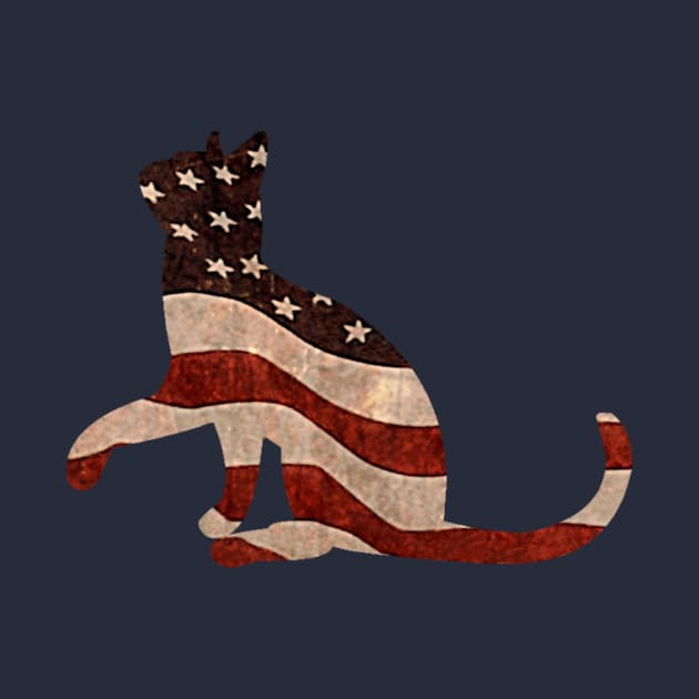 Patriotic Cat by Deanna