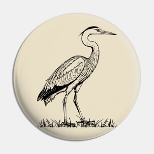 Great Blue Heron Pin