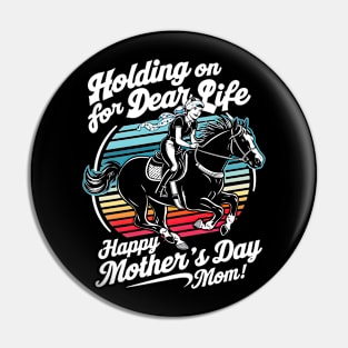 Holding on for dear life Happy mother's day Mom | Mother's day | Mom lover gifts Pin