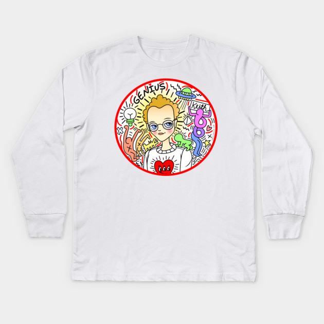 It Gets Better Red Keith Haring Kids Long Sleeve T Shirt