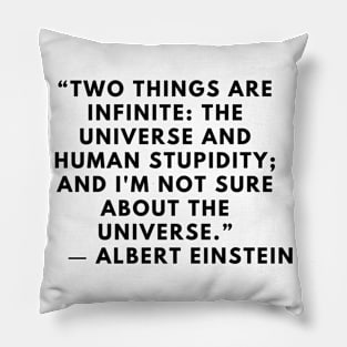 Quote Albert Einstein Pillow