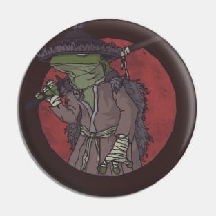 Samurai Ronin Frog Pin