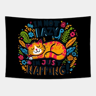 Lazy Cat Tapestry