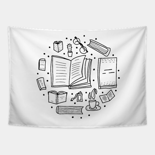 Book lover Tapestry by LaPetiteBelette