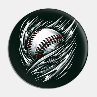 High-Speed Heater: Dynamic Baseball Swirl Tee Pin