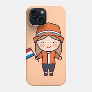 Cute Patriotic Dutch Girl Phone Case