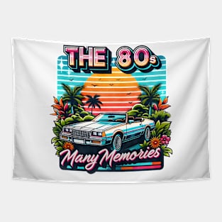 The 80s - Many memories - 80s Nostalgia Retro Tapestry