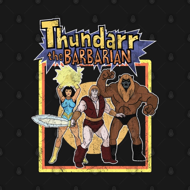 Retro Thundarr The Barbarian Distressed Style by From Nowhere