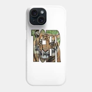 TIGER Letters & Tiger Portrait: A Creative Harmony Phone Case