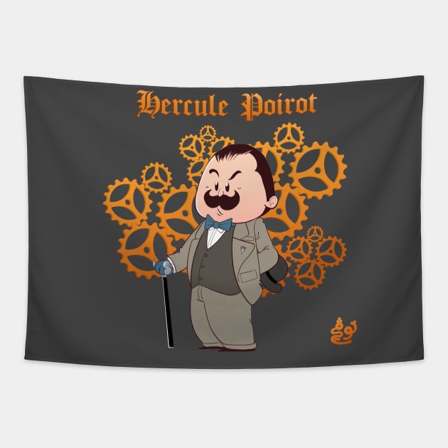 hercule poirot Tapestry by Togui Shop