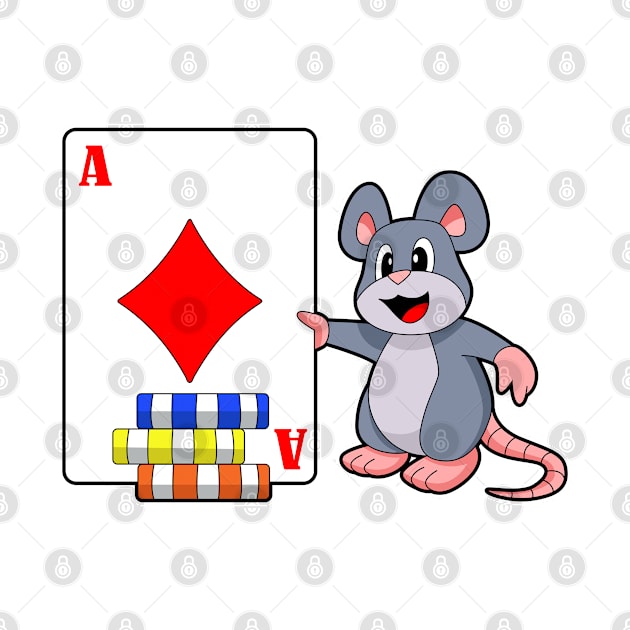 Mouse Poker Poker cards Poker chips by Markus Schnabel