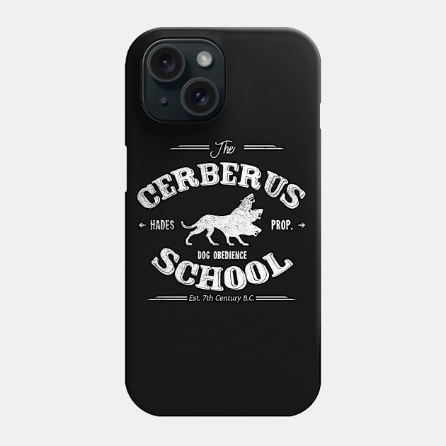 The Cerberus Dog School, distressed Phone Case by hauntedjack